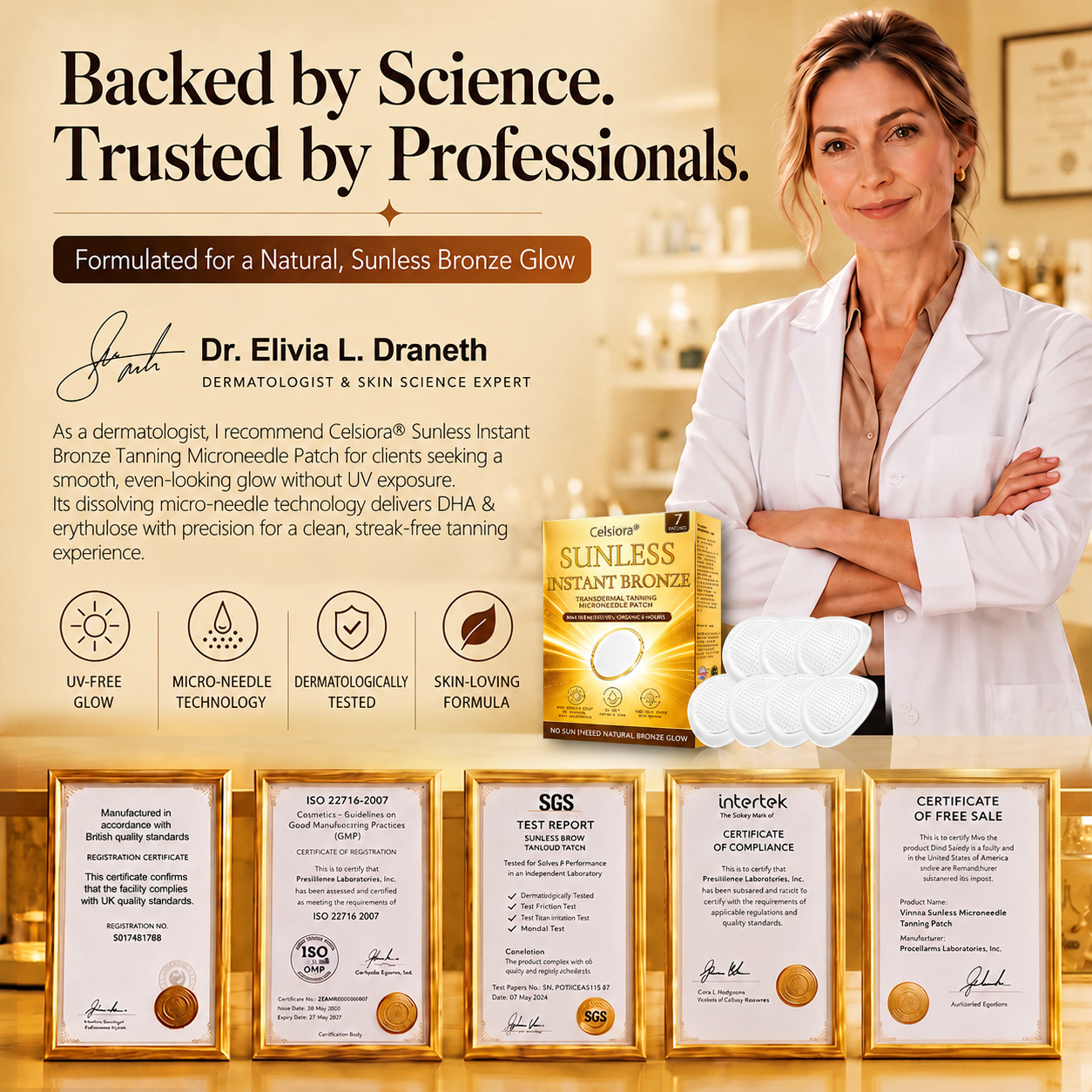 ☀️ ☀️Celsiora® 𝐒𝐮𝐧𝐥𝐞𝐬𝐬 𝐈𝐧𝐬𝐭𝐚𝐧𝐭 𝐁𝐫𝐨𝐧𝐳𝐞 𝐓𝐚𝐧𝐧𝐢𝐧𝐠 𝐌𝐢𝐜𝐫𝐨𝐧𝐞𝐞𝐝𝐥𝐞 𝐏𝐚𝐭𝐜𝐡