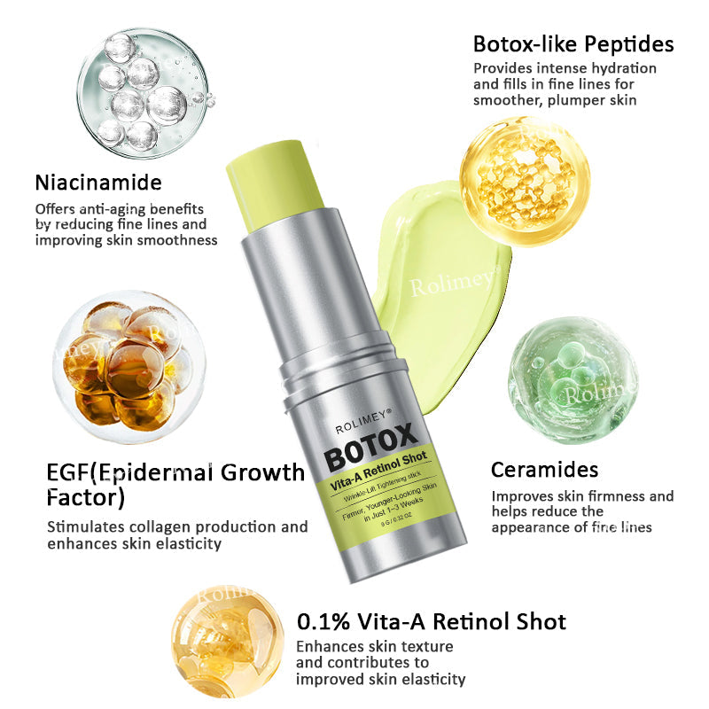 Rolimey® Botox & Vita-A Retinol Shot Wrinkle-Lift Tightening stick(upsell)