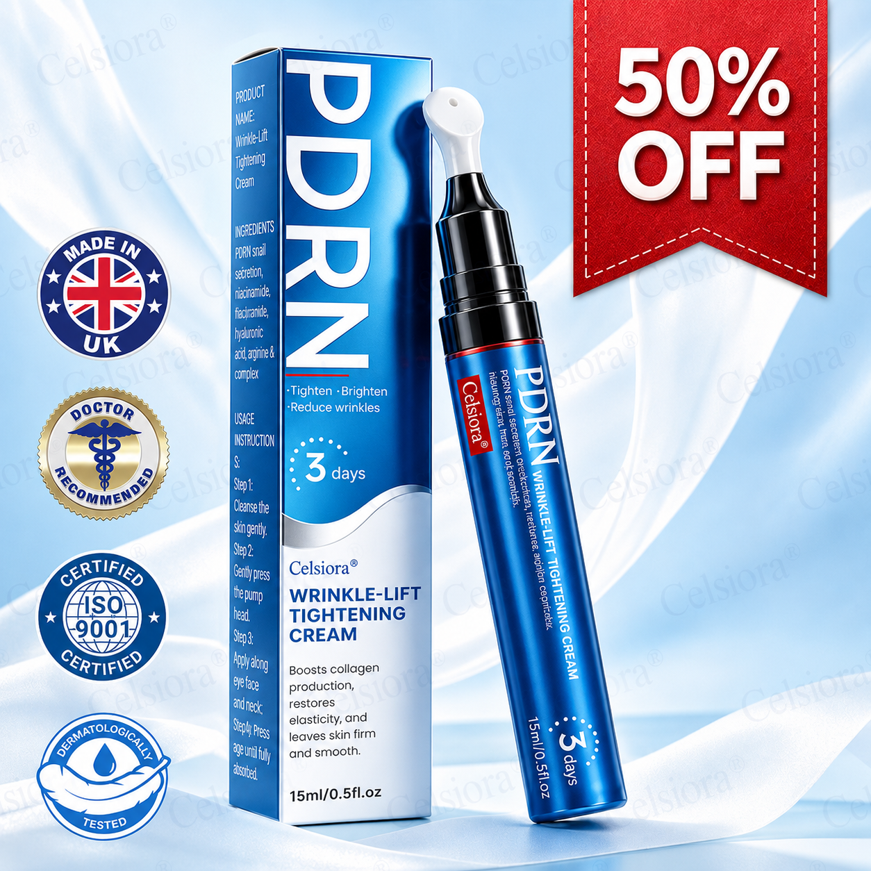 🥈💙💫Celsiora® PDRN Anti-Wrinkle Shot – Lift & Firming Cream