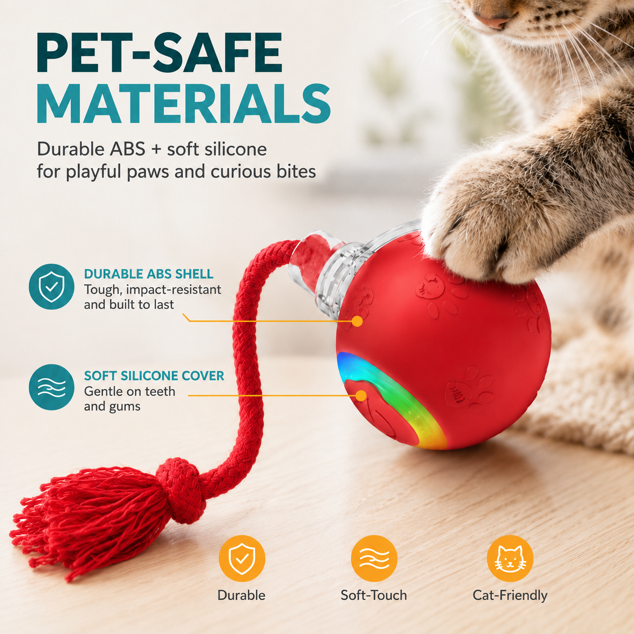 😻 🎶 Smart Interactive Bird Chirping Toy Ball